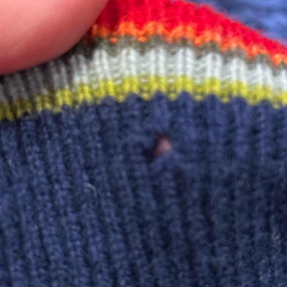 Old Navy Turtleneck Christmas Sweater w/ stuffed Santa and Teddy Bear Size Small - Picture 9 of 9